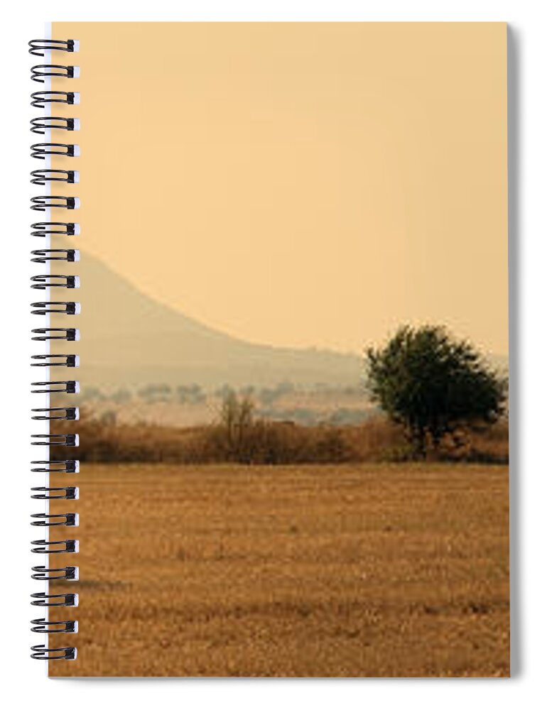 Agriculture Spiral Notebook featuring the photograph Hay Rolls by Stelios Kleanthous