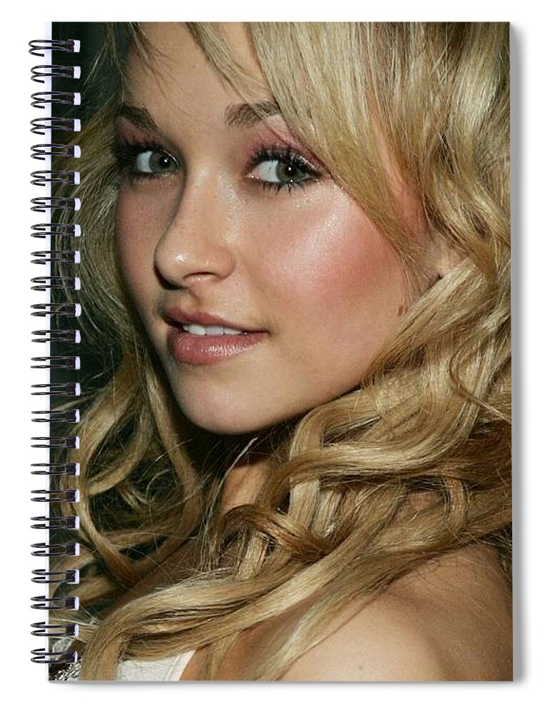 Hayden Panettiere Spiral Notebook featuring the photograph Hayden Panettiere by Jackie Russo