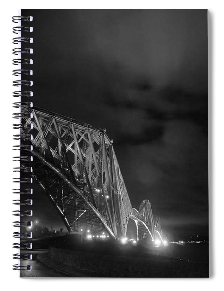 North Queensferry Spiral Notebook featuring the photograph Hazy lights in the night by Elena Perelman