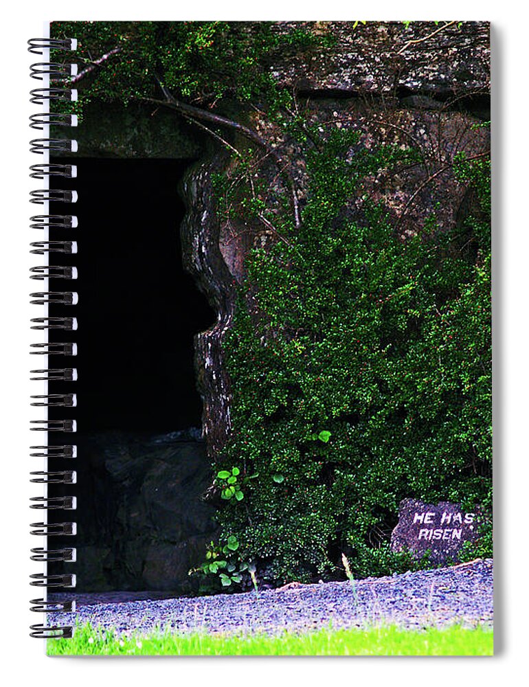 Fine Art Photography Spiral Notebook featuring the photograph He Has Risen by Patricia Griffin Brett
