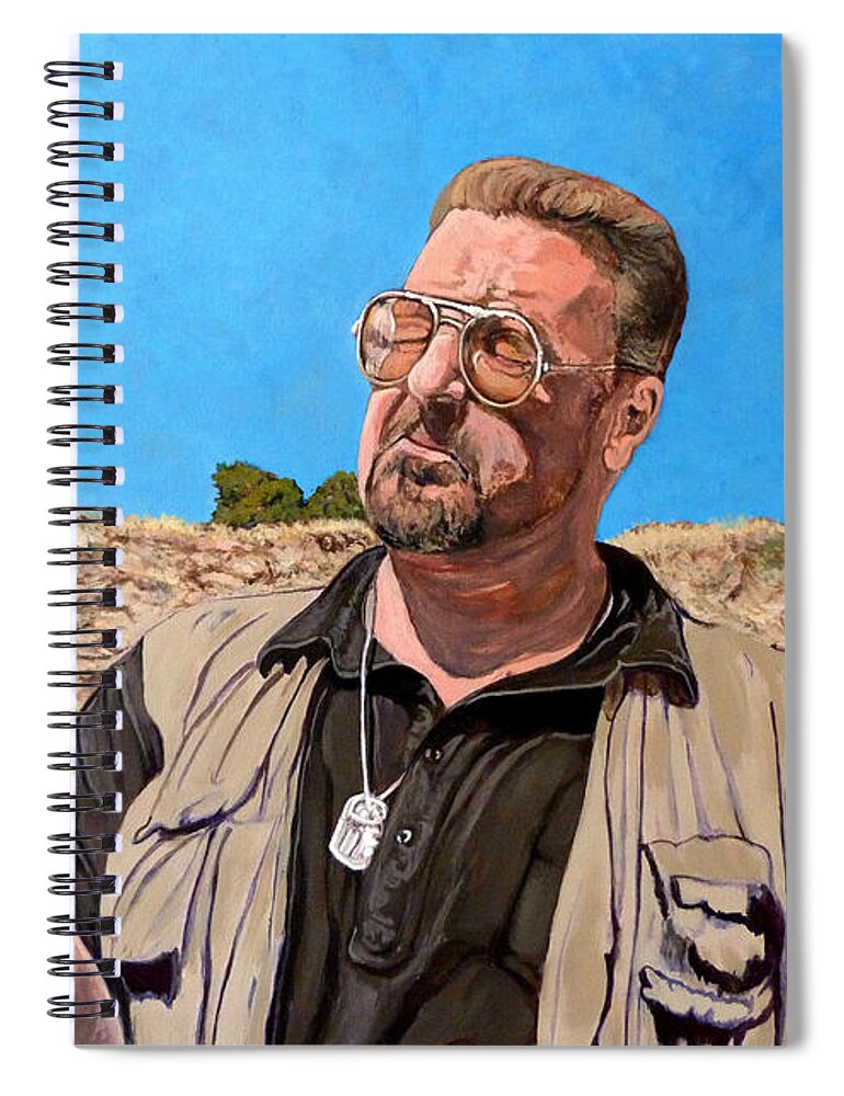 Walter Spiral Notebook featuring the painting He Was One Of Us by Tom Roderick