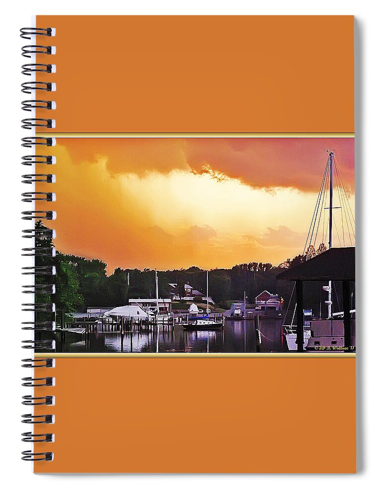 2d Spiral Notebook featuring the photograph Head For Safety by Brian Wallace