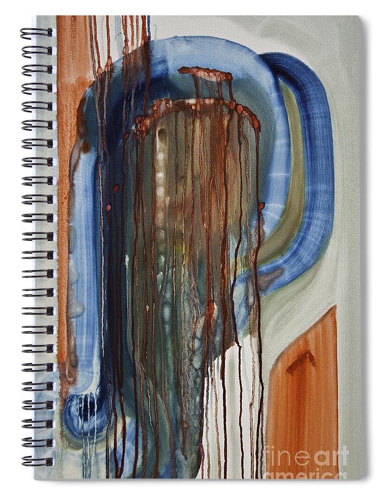 Headache Spiral Notebook featuring the painting Headache by James Lavott