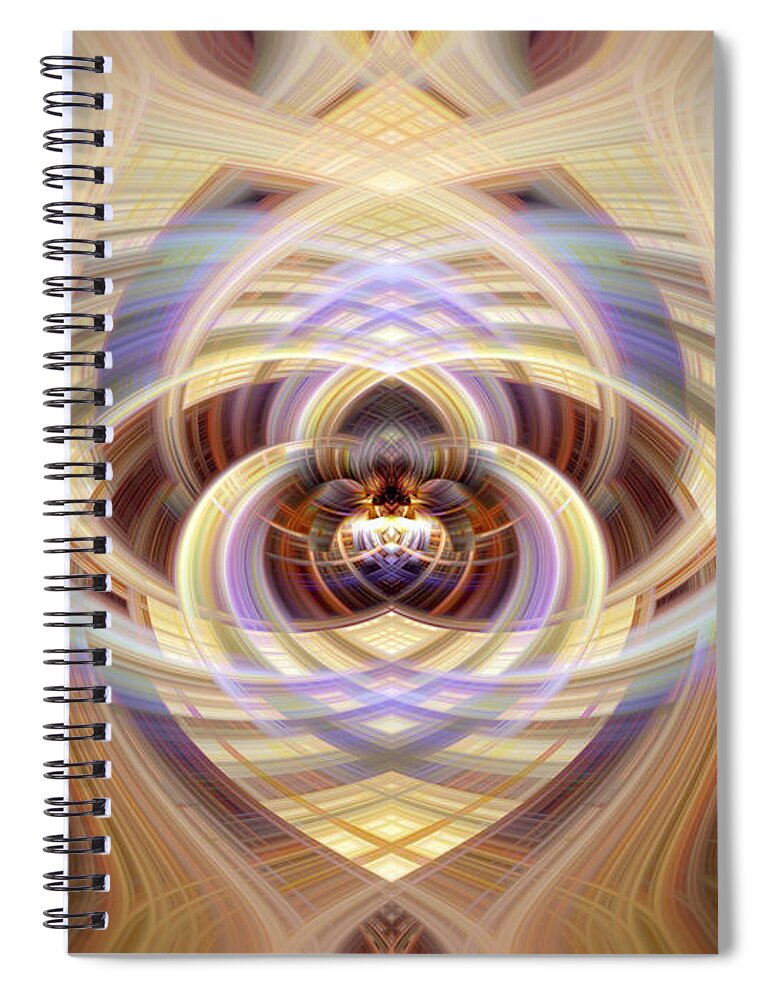 Heart Spiral Notebook featuring the photograph Heart 18 - Yang by Dawn Eshelman