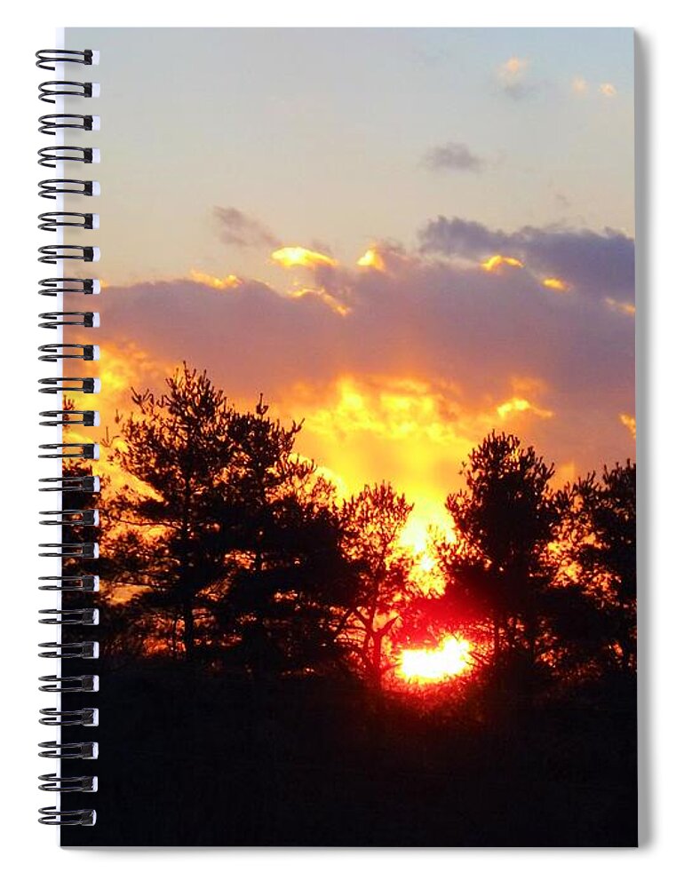 Sunset Spiral Notebook featuring the photograph Heart and Soul #3 by Robyn King