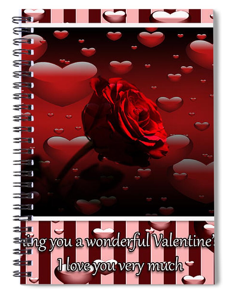 Heart Spiral Notebook featuring the photograph Hearts All Over by Randi Grace Nilsberg