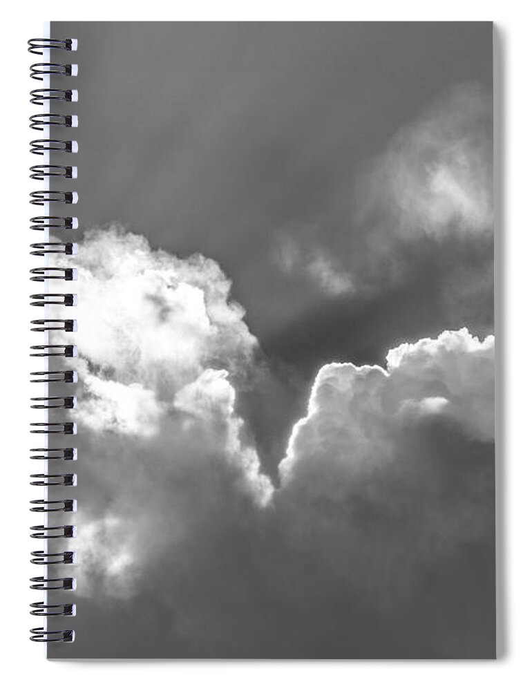 Weather Spiral Notebook featuring the photograph Heavenly Light by SR Green