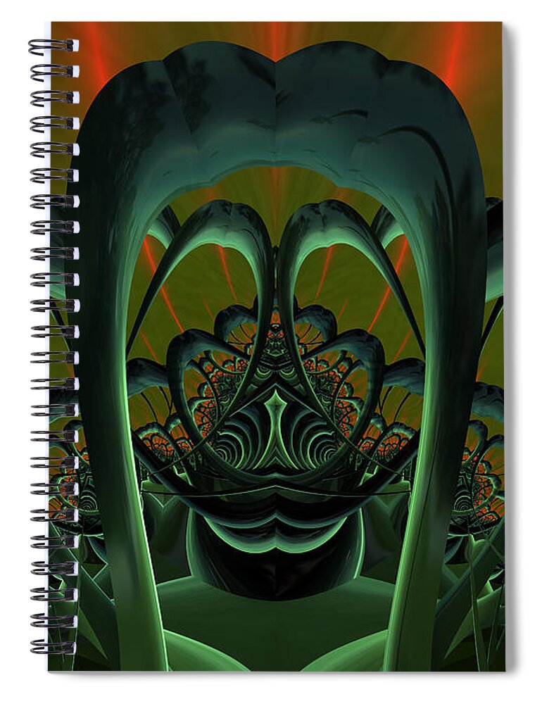Art Spiral Notebook featuring the digital art Heavy Mellow by Jeff Iverson