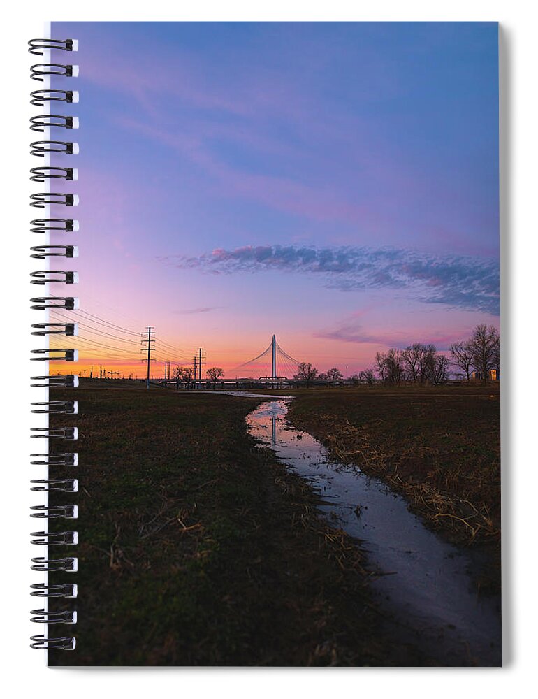 Dallas Spiral Notebook featuring the photograph Heliotrope by Peter Hull