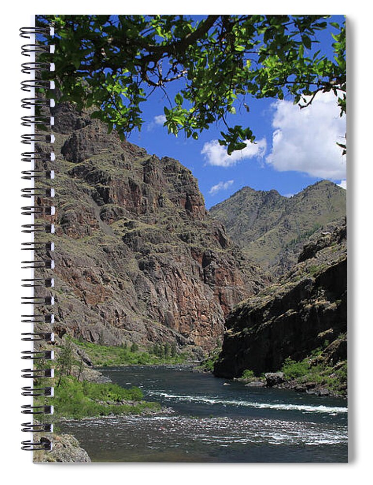 Hells Canyon Spiral Notebook featuring the photograph Hells Canyon Snake River by Ed Riche
