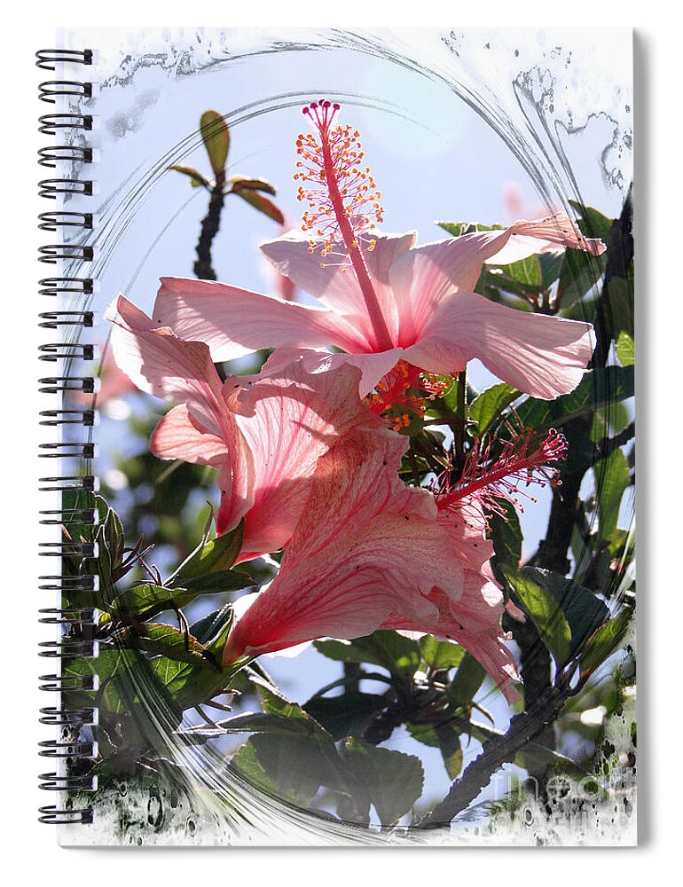 Hibiscus Spiral Notebook featuring the photograph Hibiscus Splendour II by Al Bourassa