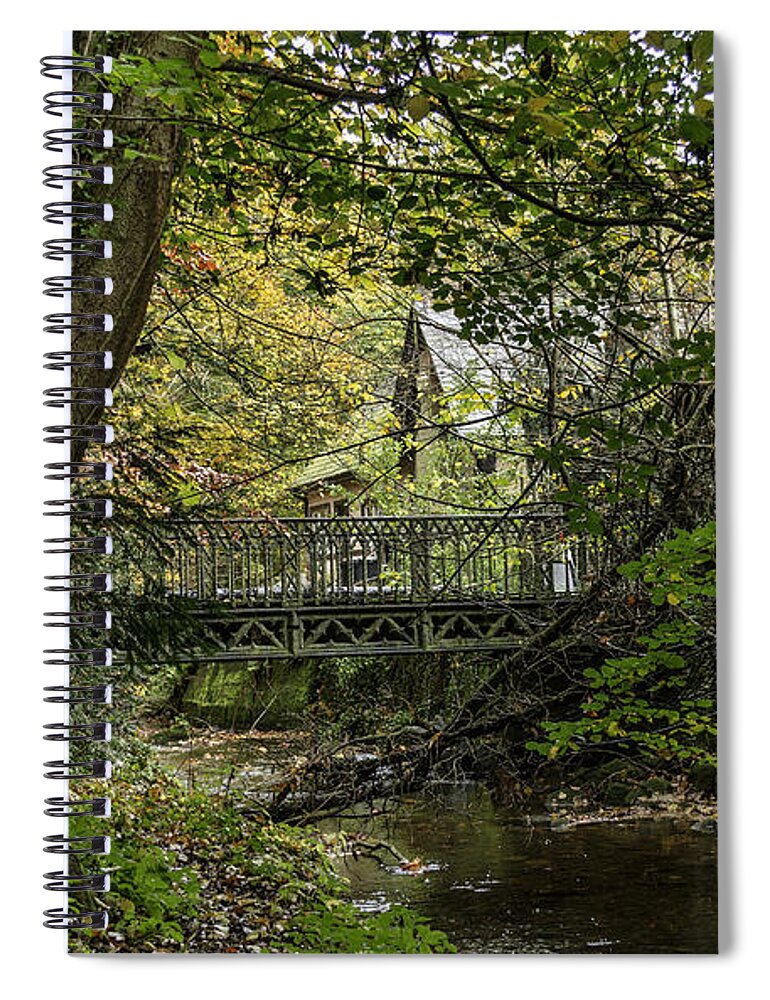 Season Spiral Notebook featuring the photograph Hidden Bridge at Offas Dyke by Spikey Mouse Photography