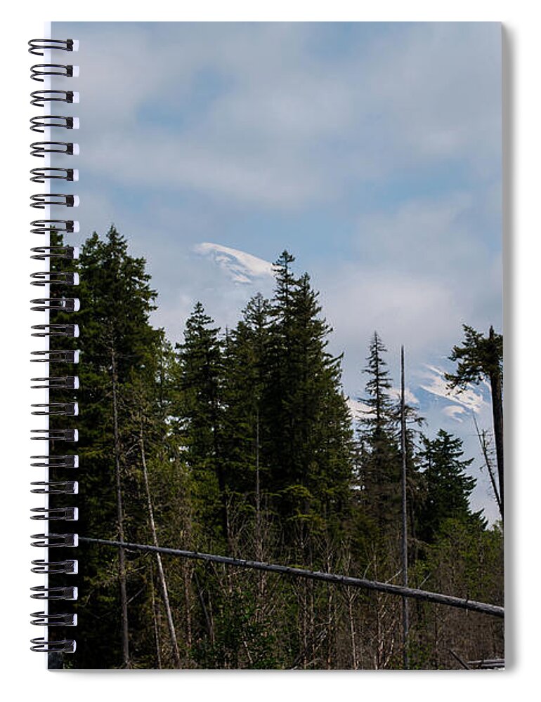 Mountain Spiral Notebook featuring the photograph Hidden Glory by Tikvah's Hope
