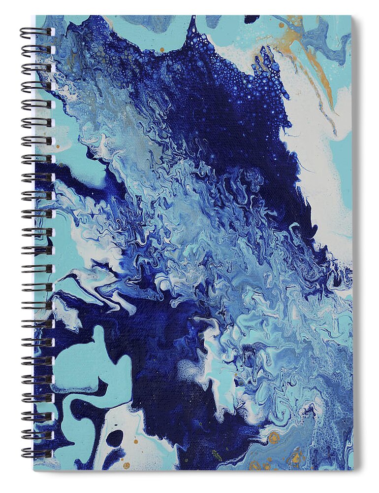 Organic Spiral Notebook featuring the painting Hideout by Tamara Nelson