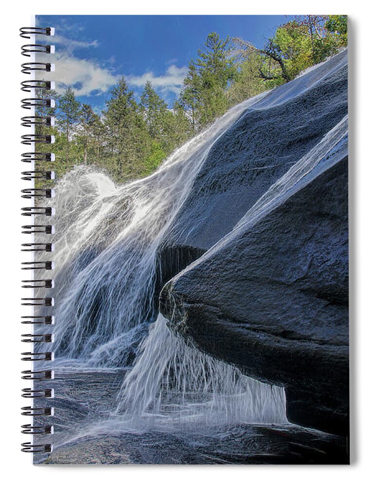 High Falls Spiral Notebook featuring the photograph High Falls One by Steven Richardson