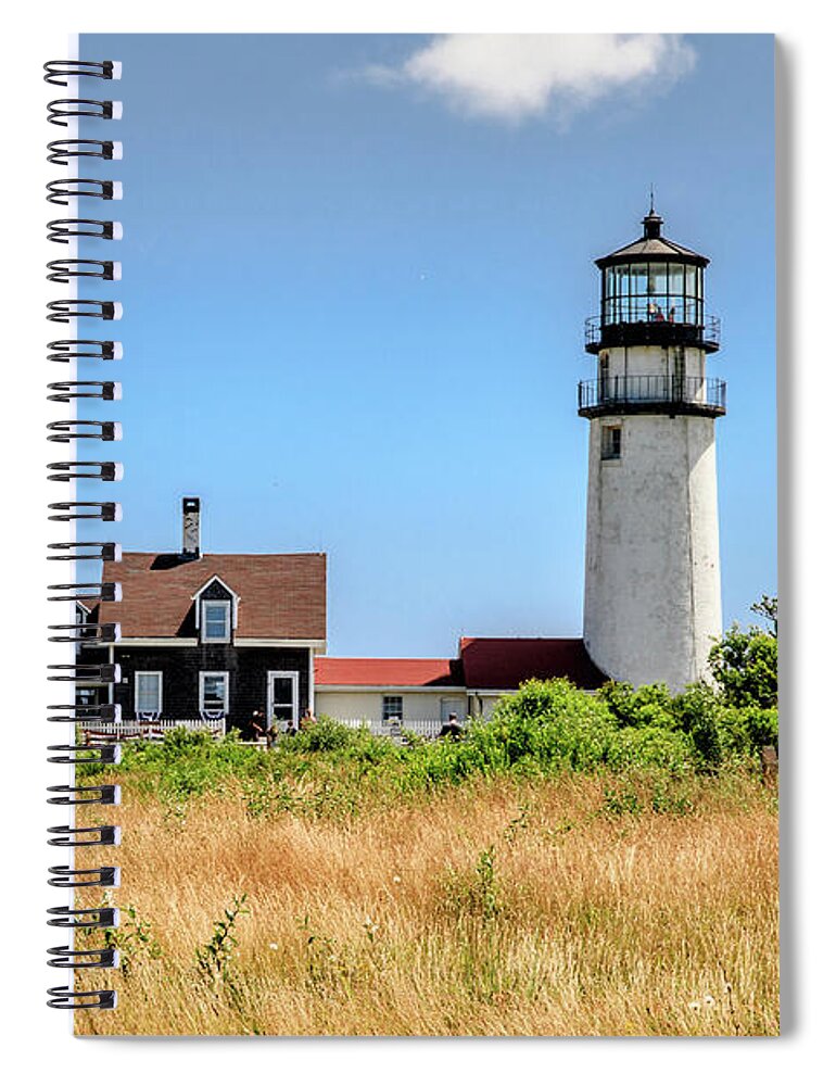 Architecture Spiral Notebook featuring the photograph Highland Light - Cape Cod by Peter Ciro