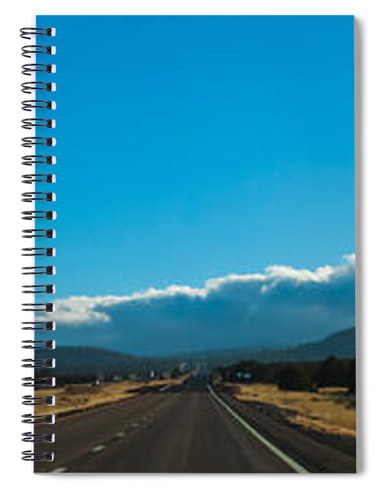 Arizona Spiral Notebook featuring the photograph Highway to Flagstaff by Ed Gleichman