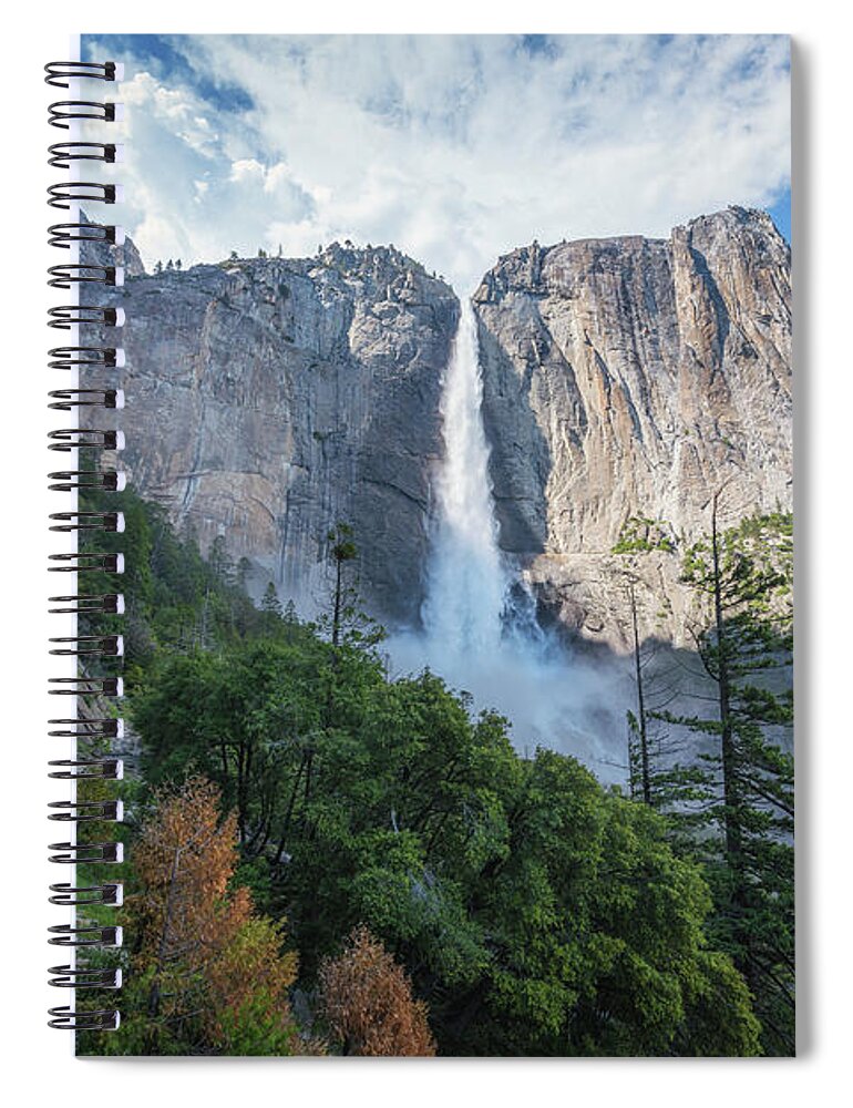 Yosemite Valley Spiral Notebook featuring the photograph Hike To Upper Falls by Michael Ver Sprill