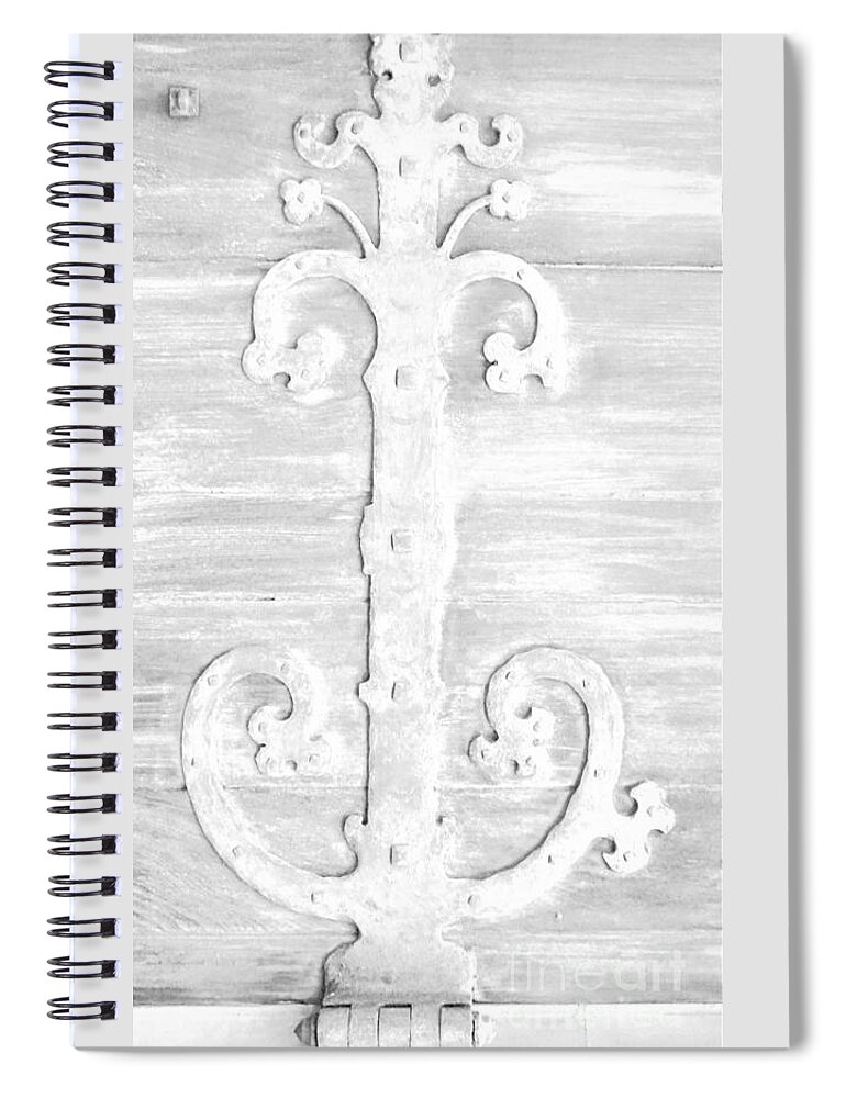 Hinge Spiral Notebook featuring the photograph Hinged1 by Merle Grenz