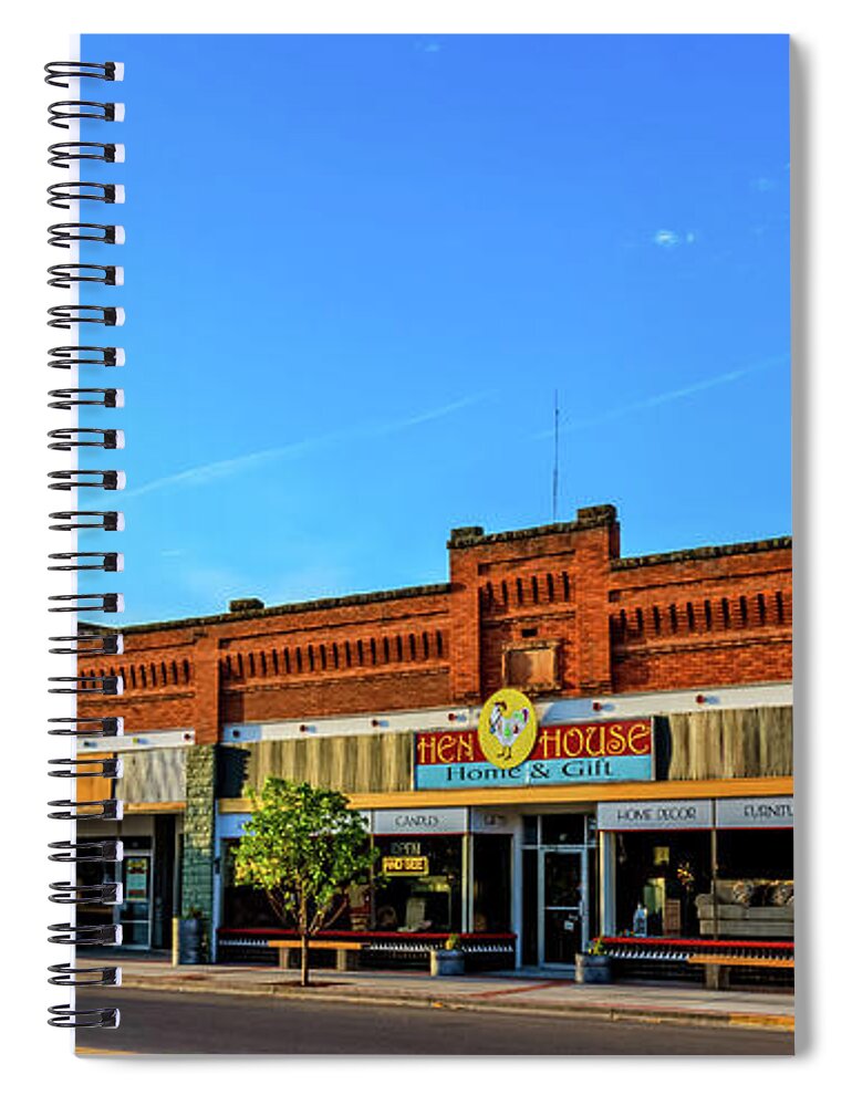 Architecture Spiral Notebook featuring the photograph Historic Downtown Emmett 02 by Robert Bales