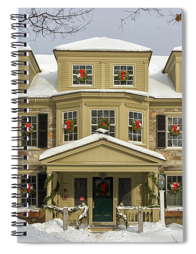 Vermont Spiral Notebook featuring the photograph Historic Holidays by Phil Spitze
