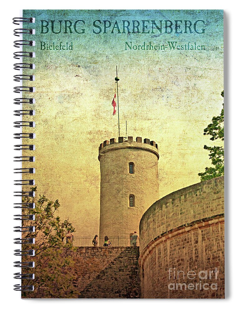 Historic Spiral Notebook featuring the photograph Historic Landmark Sparrenberg Castle by Gabriele Pomykaj