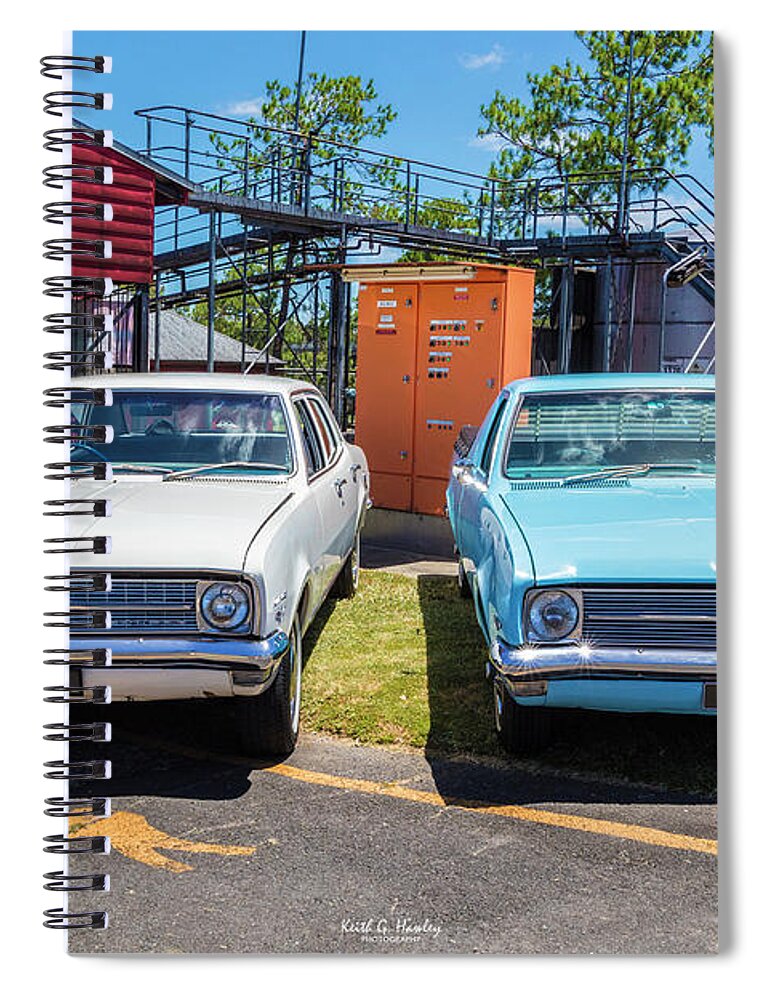 Car Spiral Notebook featuring the photograph HK Pair by Keith Hawley
