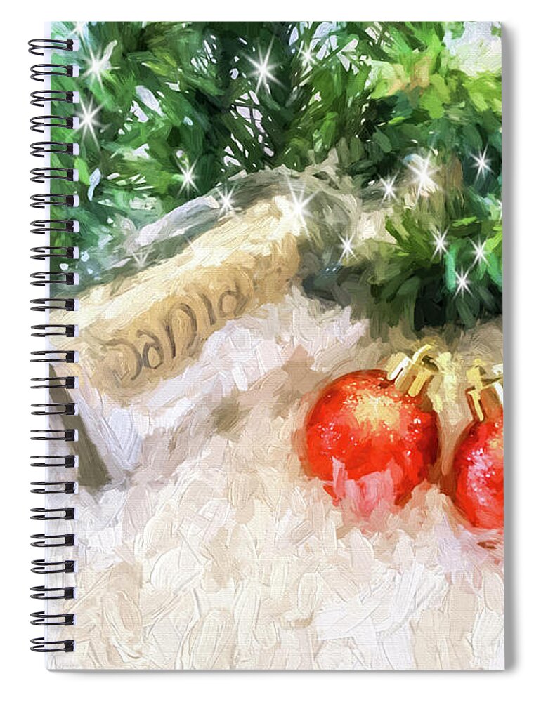 Greeting Spiral Notebook featuring the photograph Ho Ho Ho by Cathy Kovarik