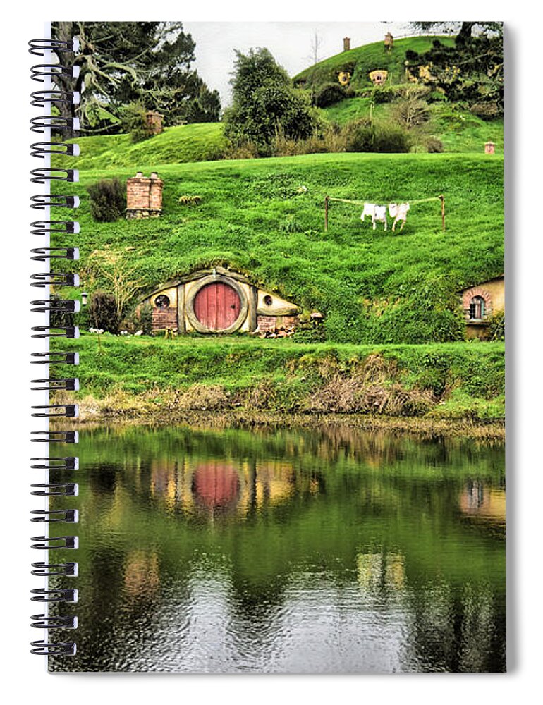 Photograph Spiral Notebook featuring the photograph Hobbit by the Lake by Richard Gehlbach