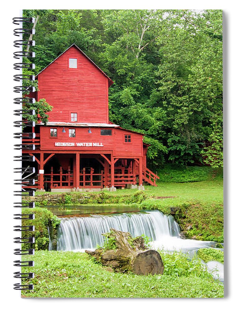 Mill Spiral Notebook featuring the photograph Hodgson Water Mill by Cricket Hackmann