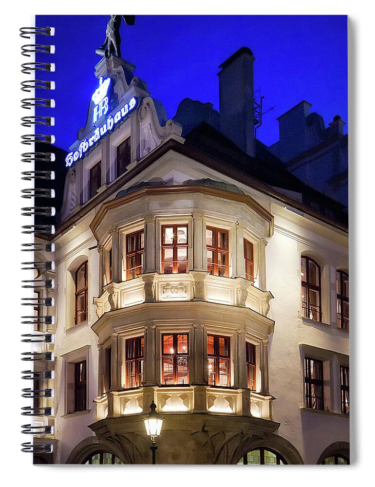 Oktoberfest Spiral Notebook featuring the photograph Hofbrauhaus Munich by Shirley Mitchell