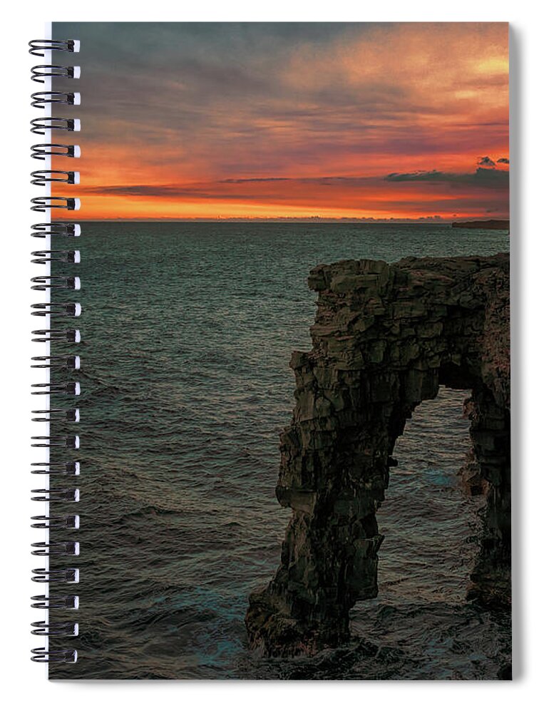 Holei Sea Arch Spiral Notebook featuring the photograph Holei Sea Arch by Susan Rissi Tregoning
