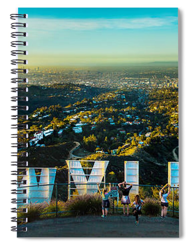 Los Angeles Spiral Notebook featuring the photograph Hollywood Dreaming by Az Jackson