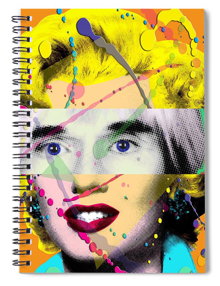 Digital Spiral Notebook featuring the painting Homage to Warhol by Gary Grayson