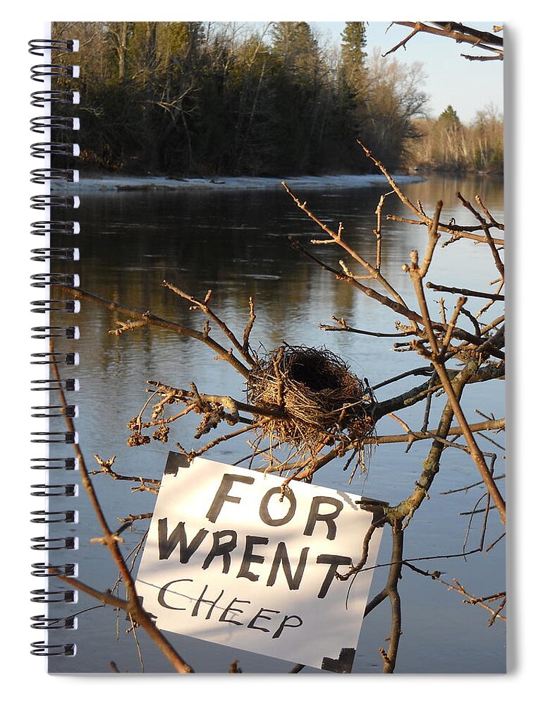 Bird Spiral Notebook featuring the photograph Home by Water For Wrent Cheep by Kent Lorentzen