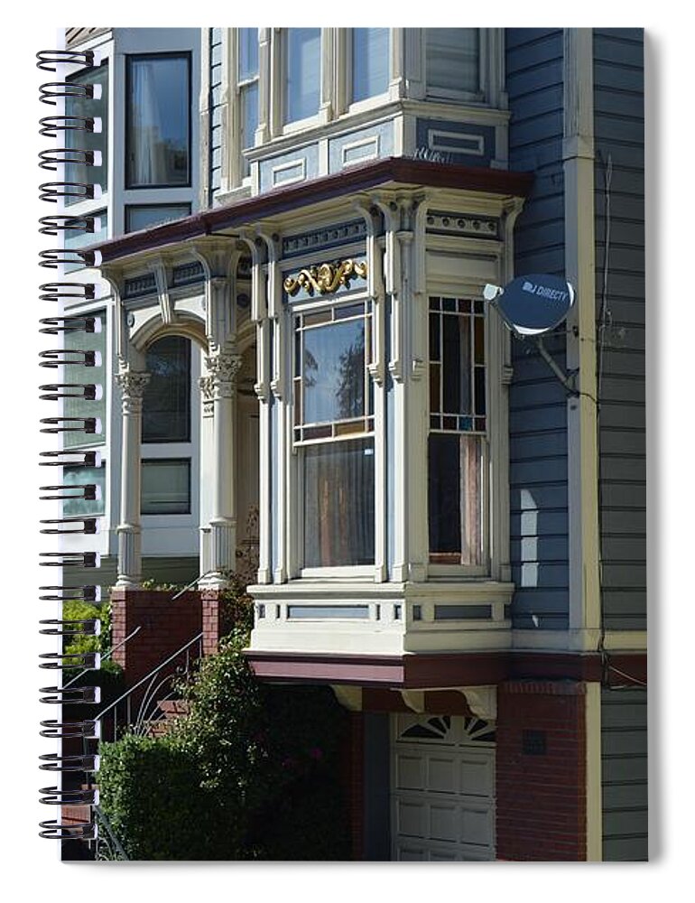 Homes Of San Francisco Spiral Notebook featuring the photograph Homes of San Francisco by Warren Thompson