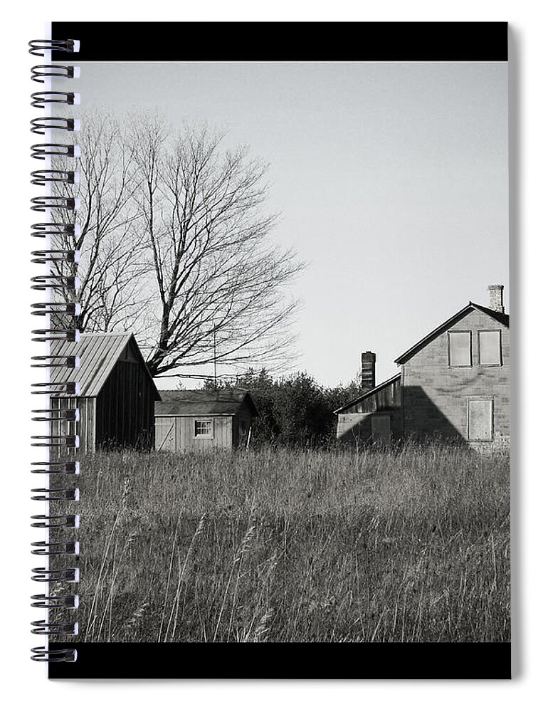 Deserted Spiral Notebook featuring the photograph Homestead by Tim Nyberg