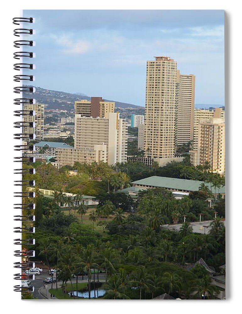 Hawaii Spiral Notebook featuring the photograph Honolulu 1 by Amy Fose