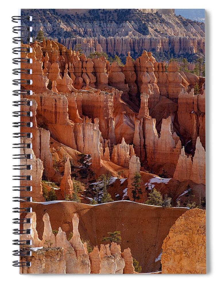 Bryce Canyon Spiral Notebook featuring the photograph Hoodoos in Morning Light by Jennifer Magallon