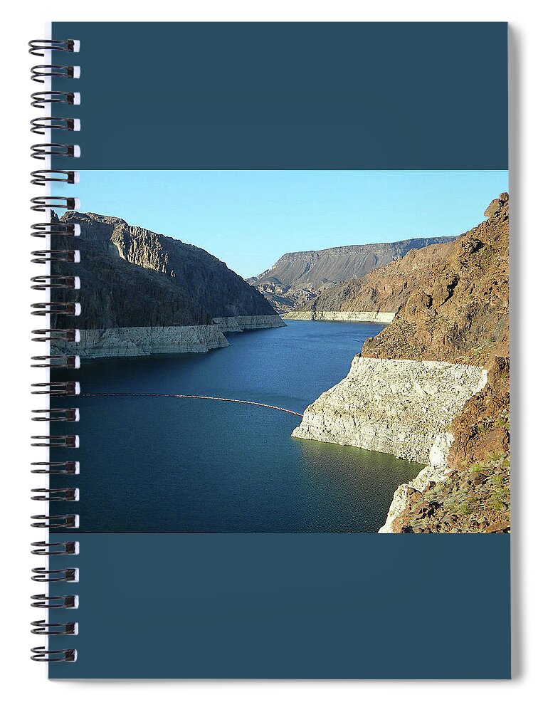 Hoover Dam Spiral Notebook featuring the photograph Hoover Dam In May by Emmy Marie Vickers