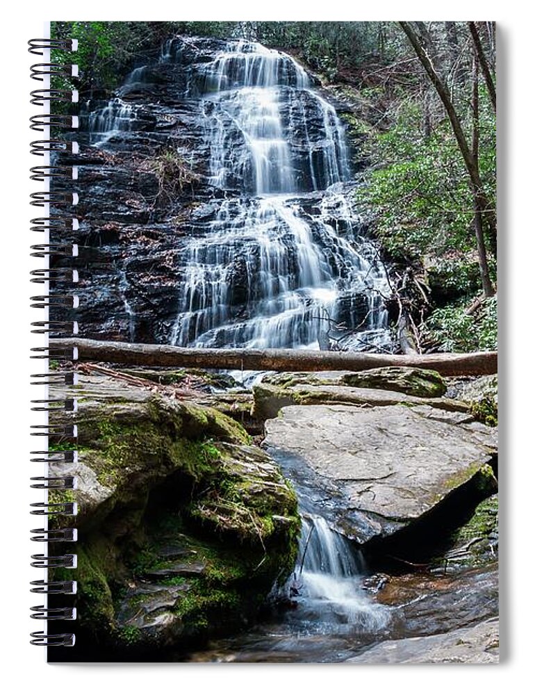 Horse Trough Falls Spiral Notebook featuring the photograph Horse Trough Falls by Chris Berrier