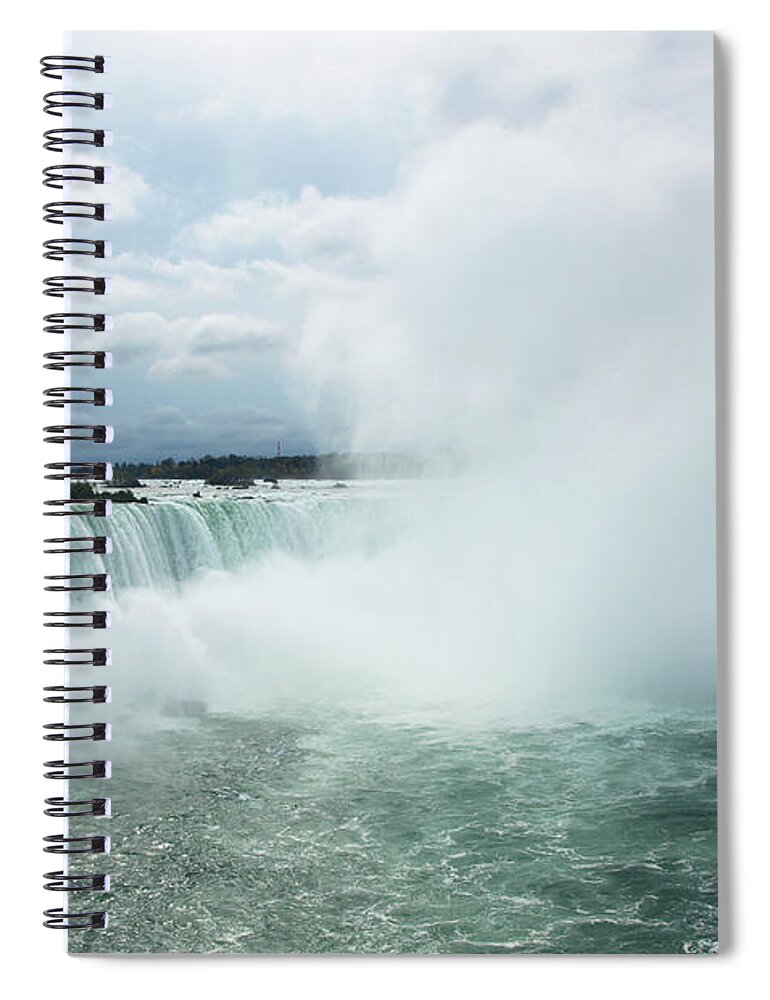 Niagara Falls Spiral Notebook featuring the photograph Horseshoe Falls by Mary Capriole