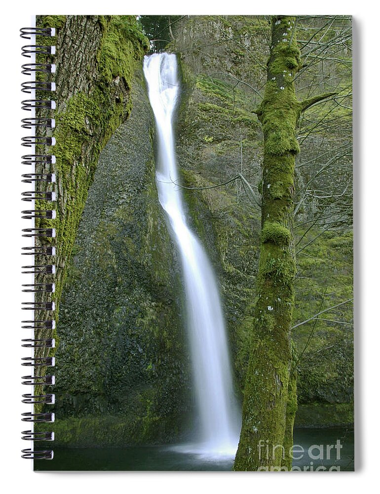 Waterfall Spiral Notebook featuring the photograph Horsetail Falls by Rick Bures