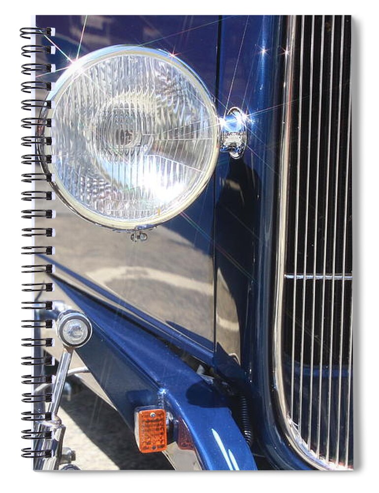Blue Spiral Notebook featuring the photograph Hot Rod by Jeff Floyd CA