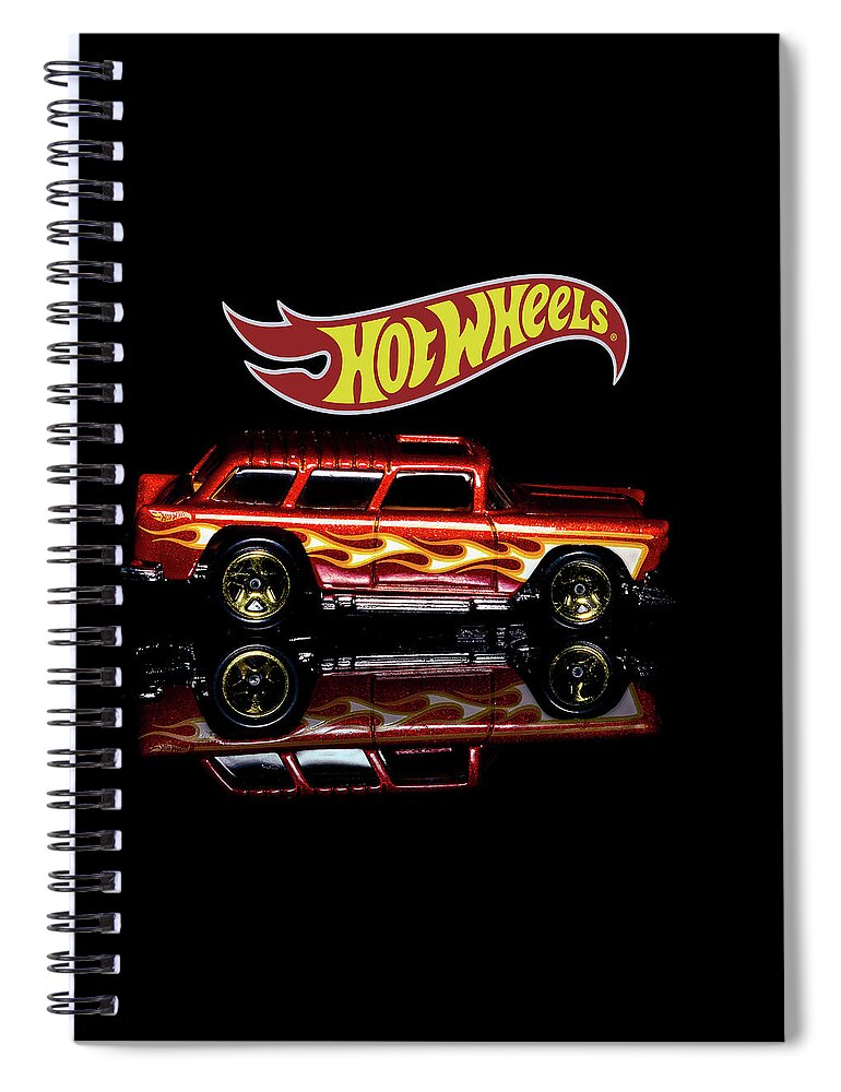 55 Chevy Nomad Spiral Notebook featuring the photograph Hot Wheels '55 Chevy Nomad by James Sage