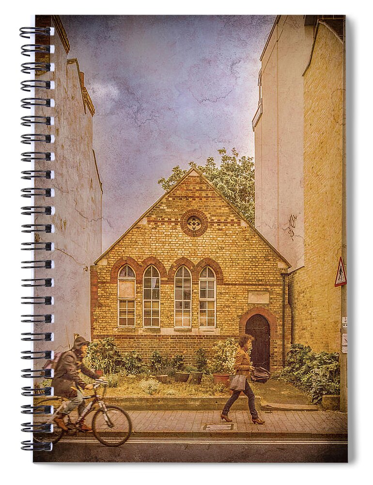 England Spiral Notebook featuring the photograph Oxford, England - House on Walton Street by Mark Forte