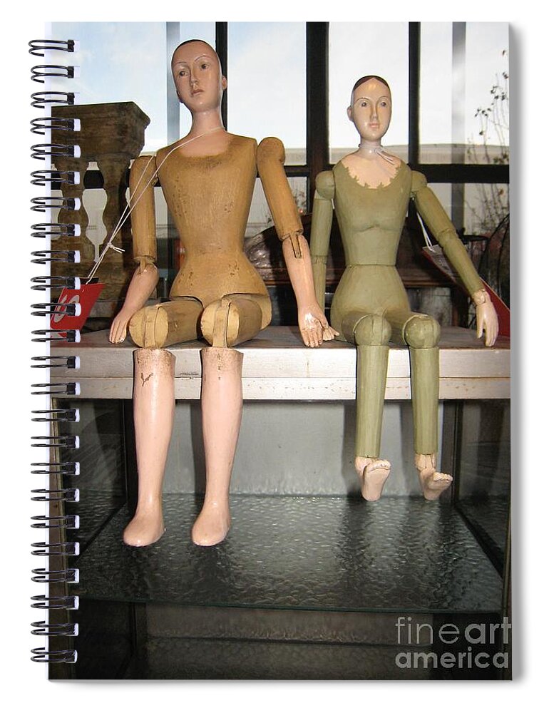 Dolls Spiral Notebook featuring the photograph How Much Are Those Dollies in the Window? by Glenda Zuckerman