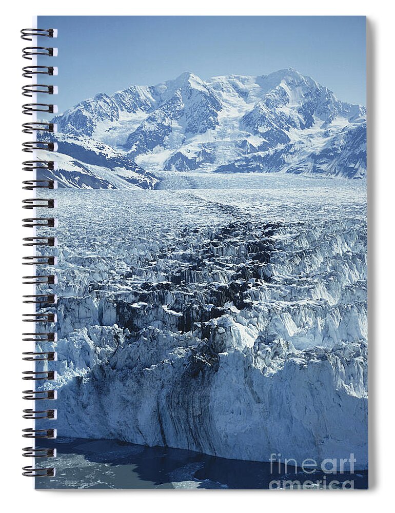Glacier Spiral Notebook featuring the photograph Hubbard Glacier by Joseph Rychetnik