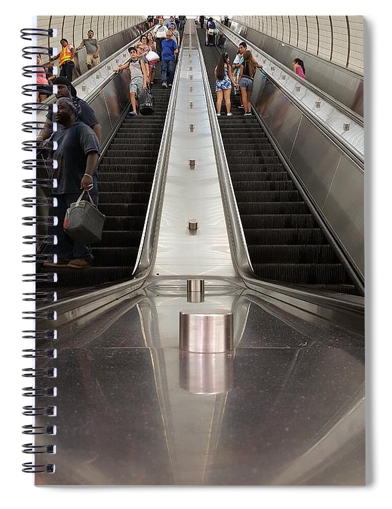 New York City Spiral Notebook featuring the photograph HUDSON RAIL YARDS in COLOR by Rob Hans
