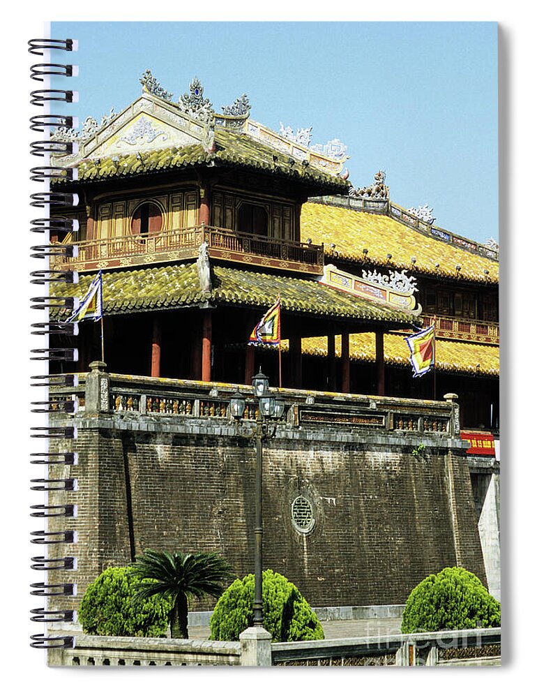 Vietnam Spiral Notebook featuring the photograph Hue Imperial Citadel 02 by Rick Piper Photography